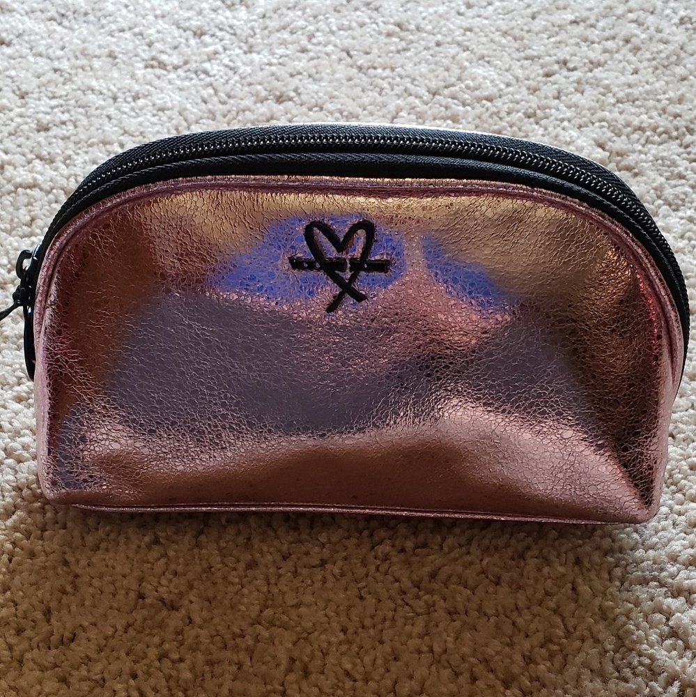 Vs crinkle pink small make up bag